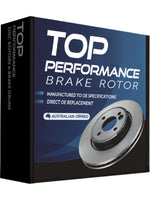 Top Performance TD712 By Bendix Brake Disc Rotor  Front Pair Fits Toyota Corolla Prius